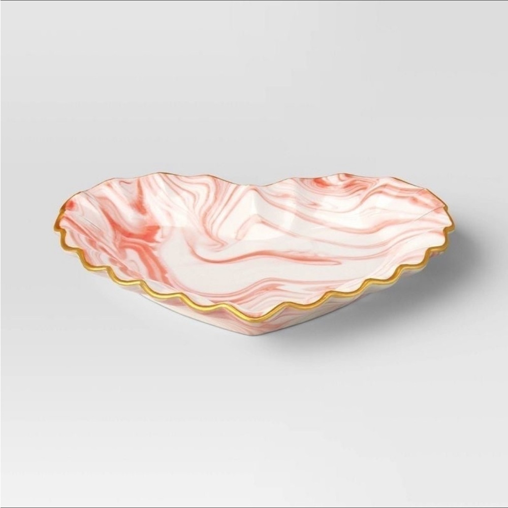 Ceramic Marbled Heart Dish - Threshold
